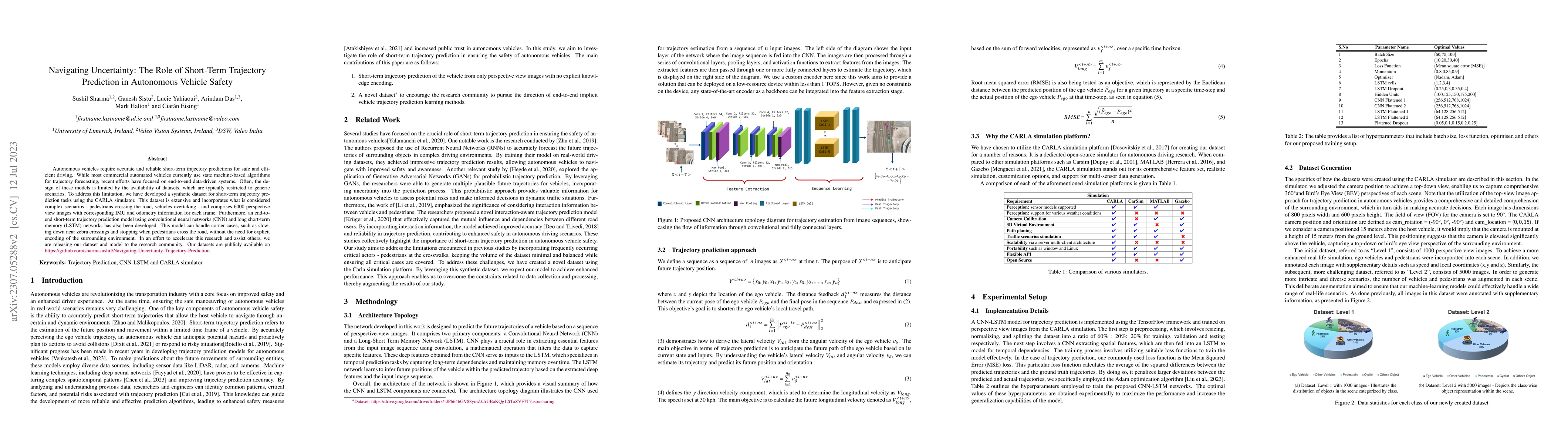 Thumbnail for Navigating Uncertainty: The Role of Short-Term Trajectory Prediction in
  Autonomous Vehicle Safety
