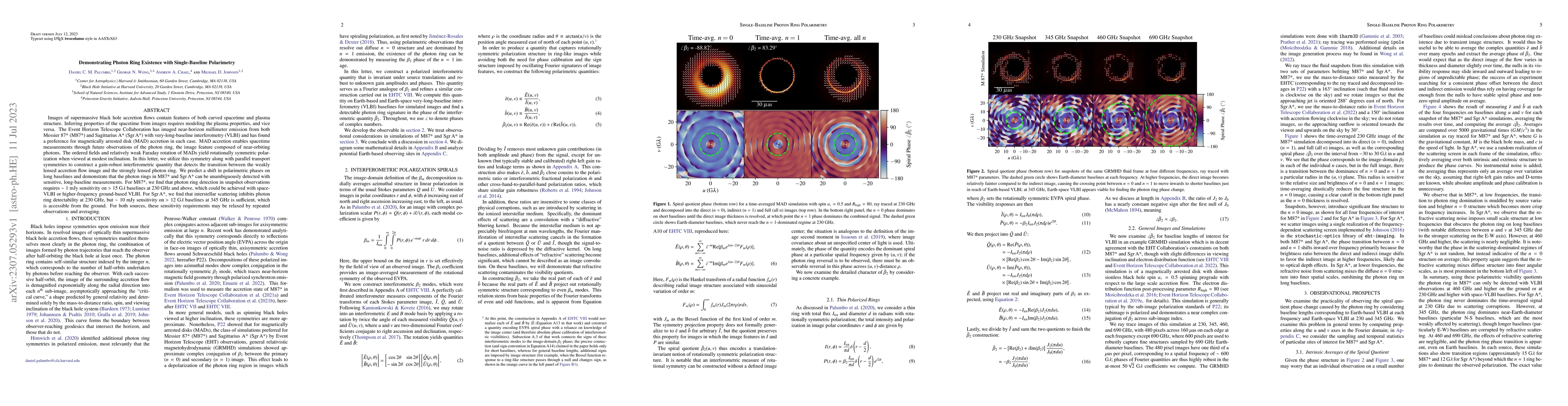Thumbnail for Demonstrating Photon Ring Existence with Single-Baseline Polarimetry