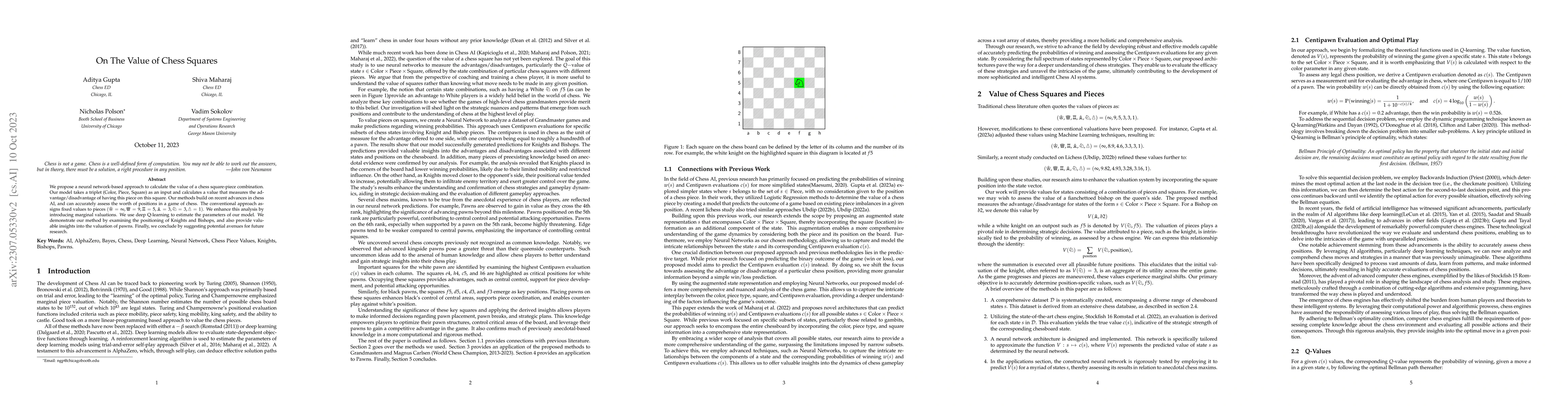 Thumbnail for The Value of Chess Squares
