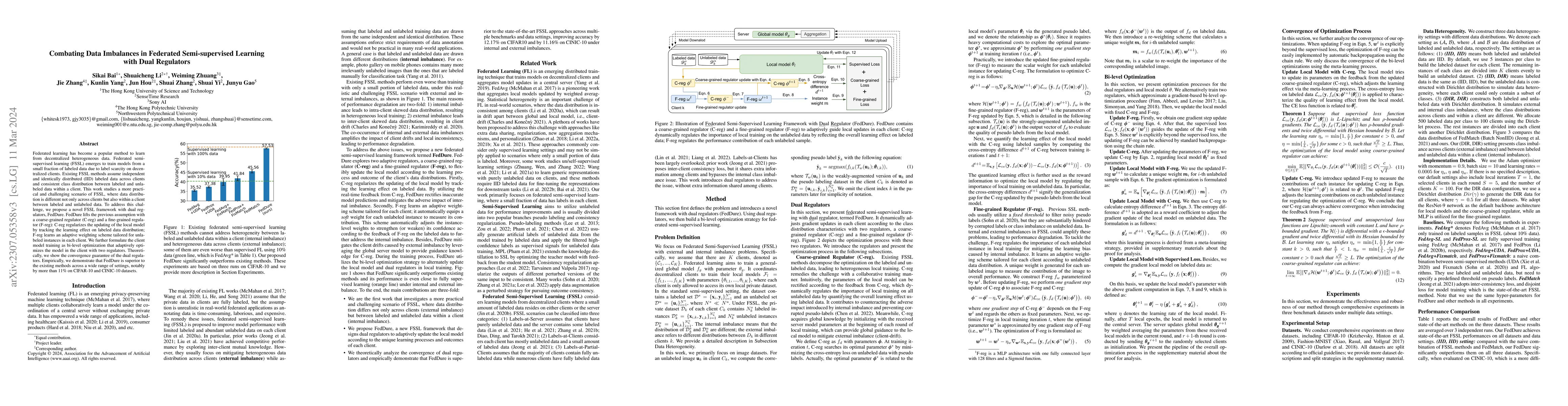 Thumbnail for Combating Data Imbalances in Federated Semi-supervised Learning with
  Dual Regulators