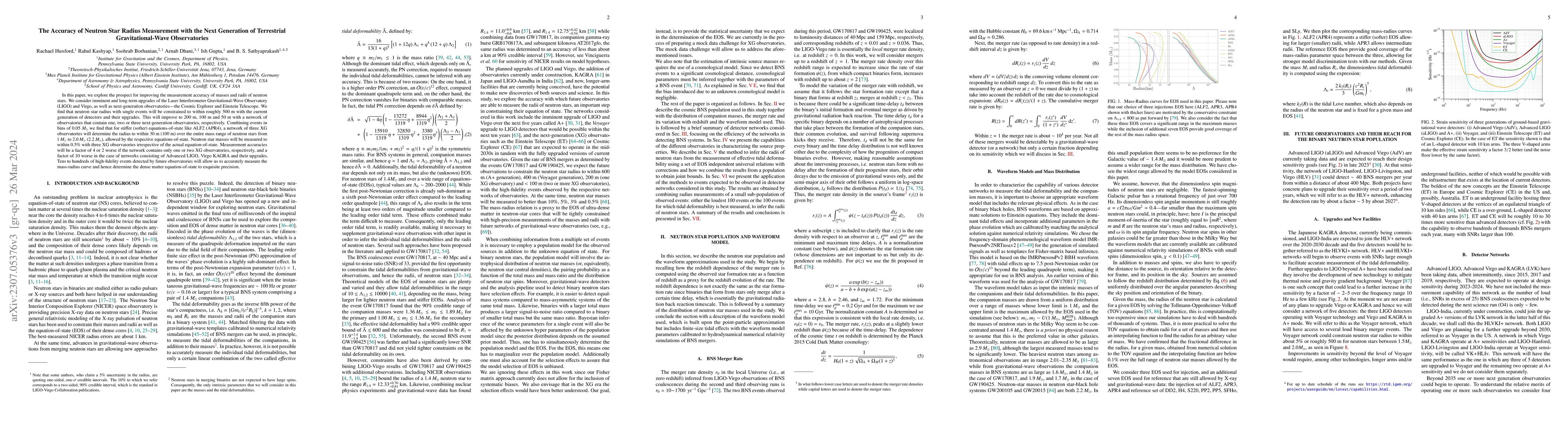 Thumbnail for The Accuracy of Neutron Star Radius Measurement with the Next Generation
  of Terrestrial Gravitational-Wave Observatories