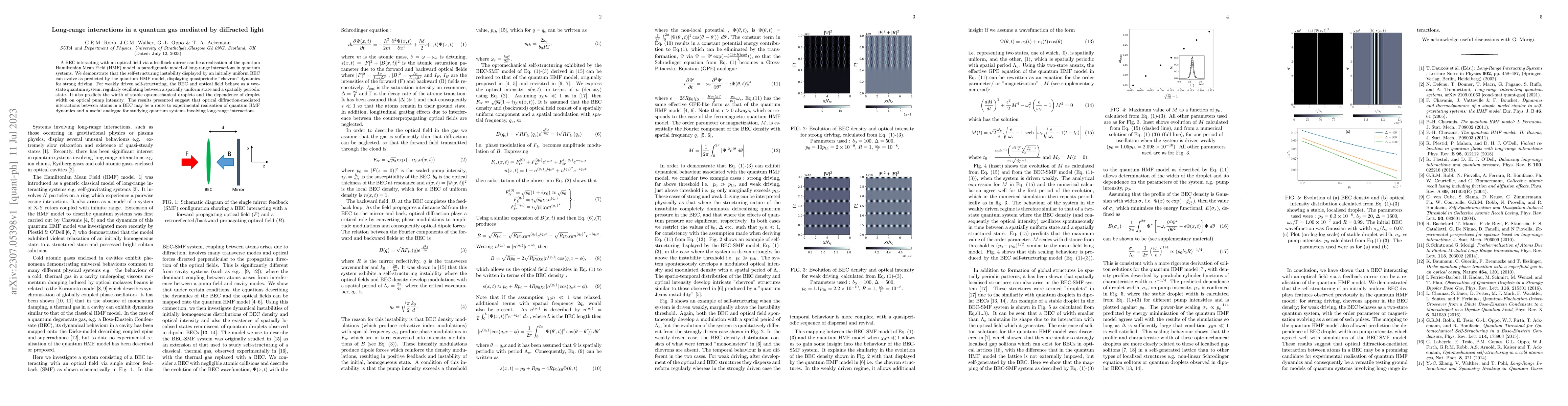 Thumbnail for Long-range interactions in a quantum gas mediated by diffracted light