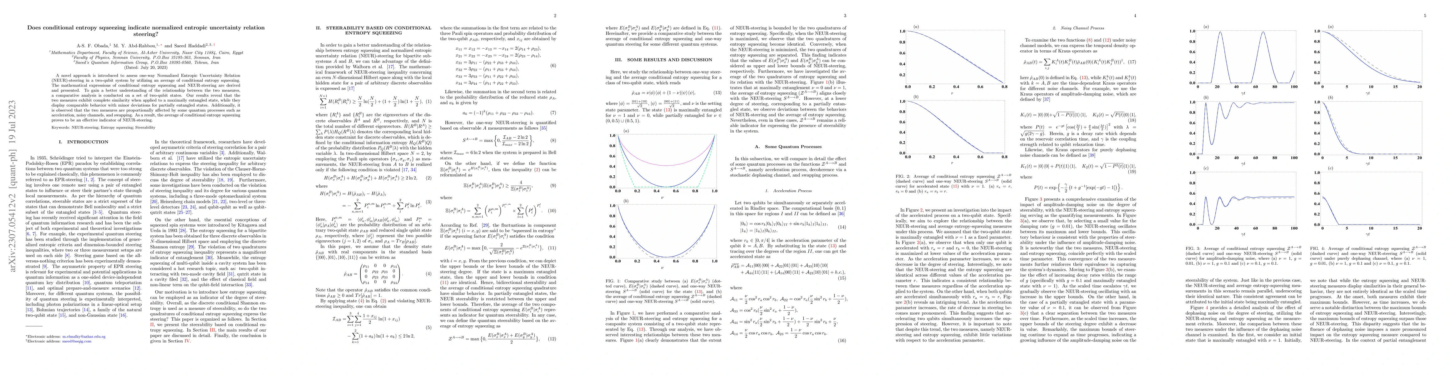 Thumbnail for Does conditional entropy squeezing indicate normalized entropic
  uncertainty relation steering?