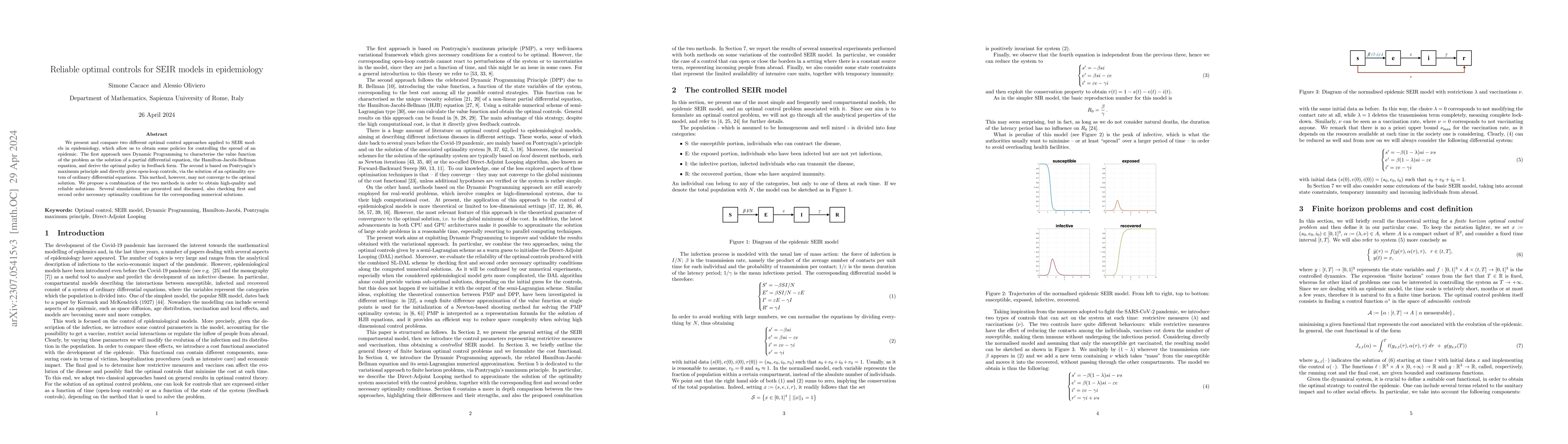 Thumbnail for Reliable optimal controls for SEIR models in epidemiology