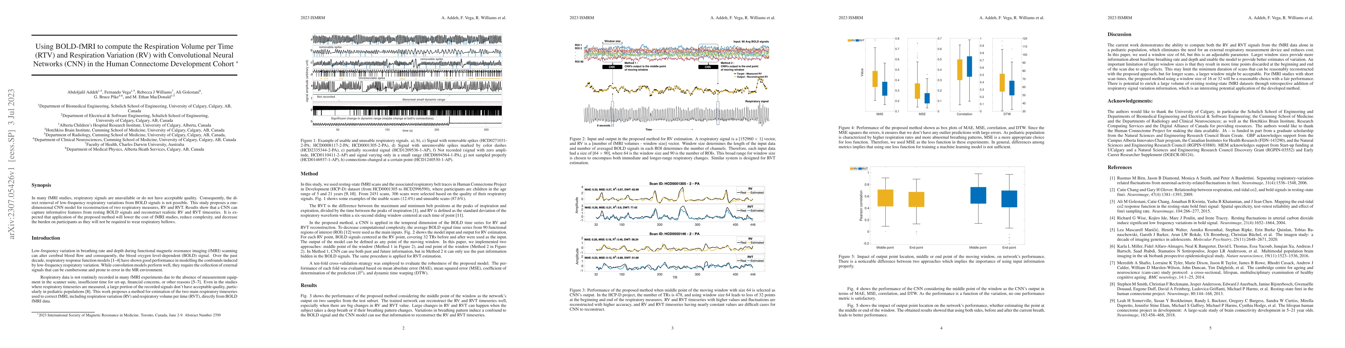 Thumbnail for Using BOLD-fMRI to Compute the Respiration Volume per Time (RTV) and
  Respiration Variation (RV) with Convolutional Neural Networks (CNN) in the
  Human Connectome Development Cohort