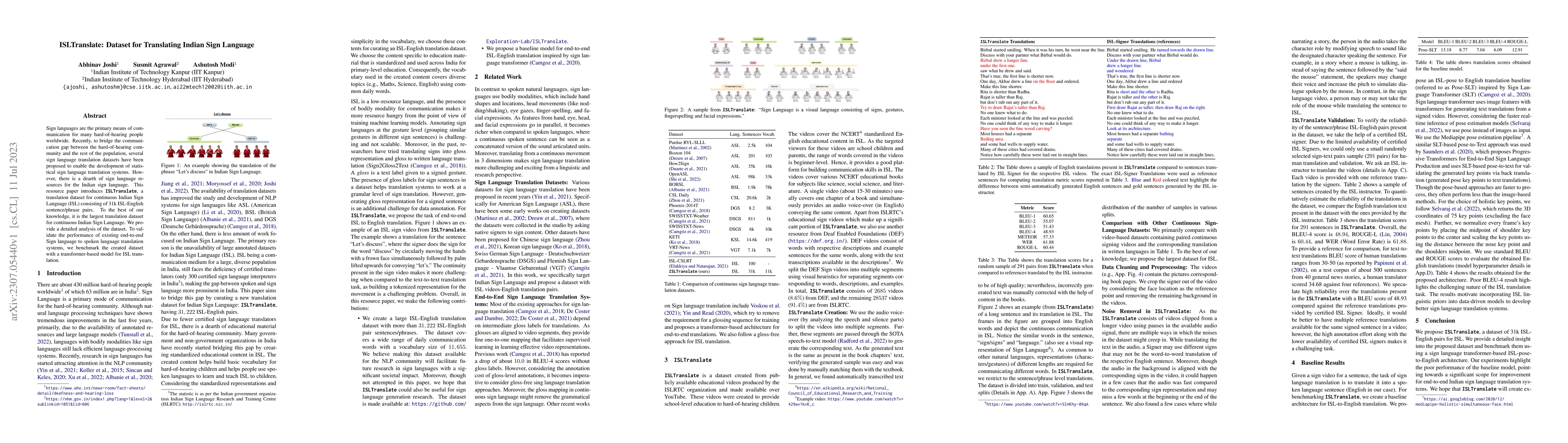 Thumbnail for ISLTranslate: Dataset for Translating Indian Sign Language