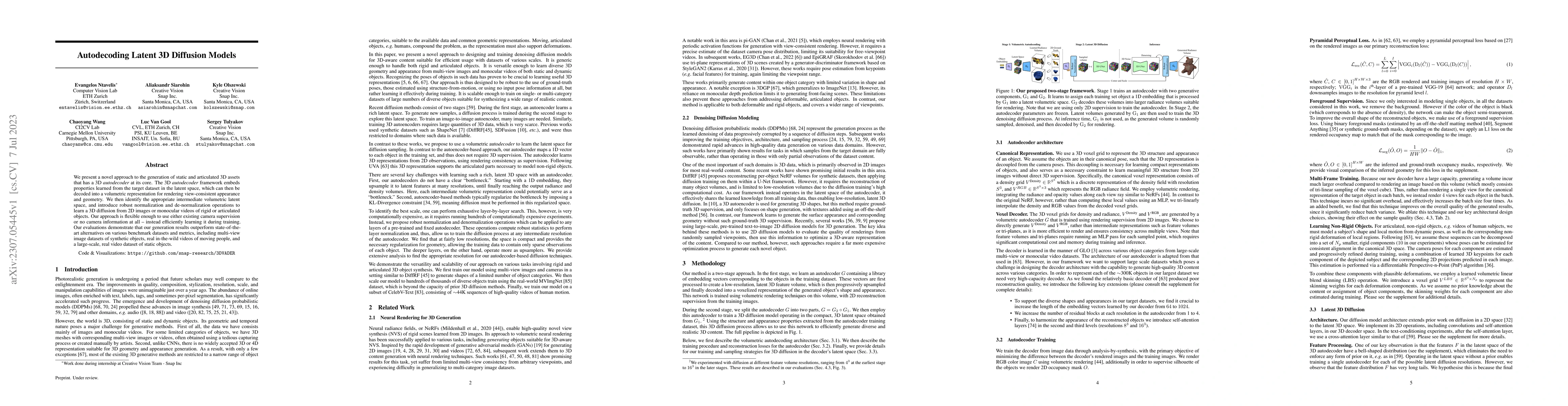 Thumbnail for AutoDecoding Latent 3D Diffusion Models