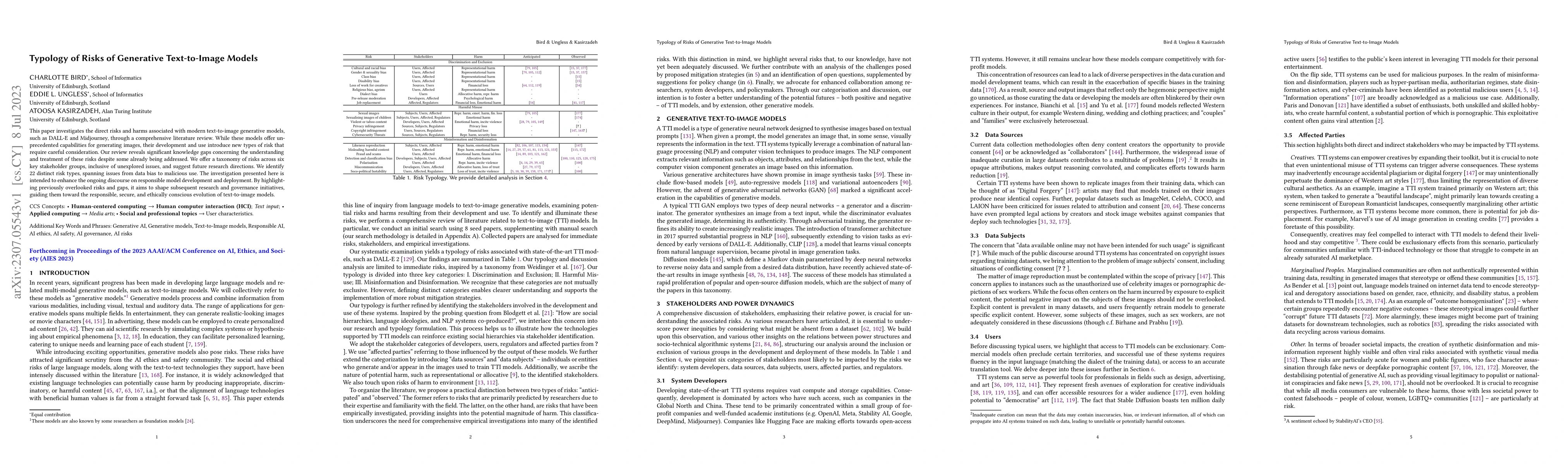 Thumbnail for Typology of Risks of Generative Text-to-Image Models