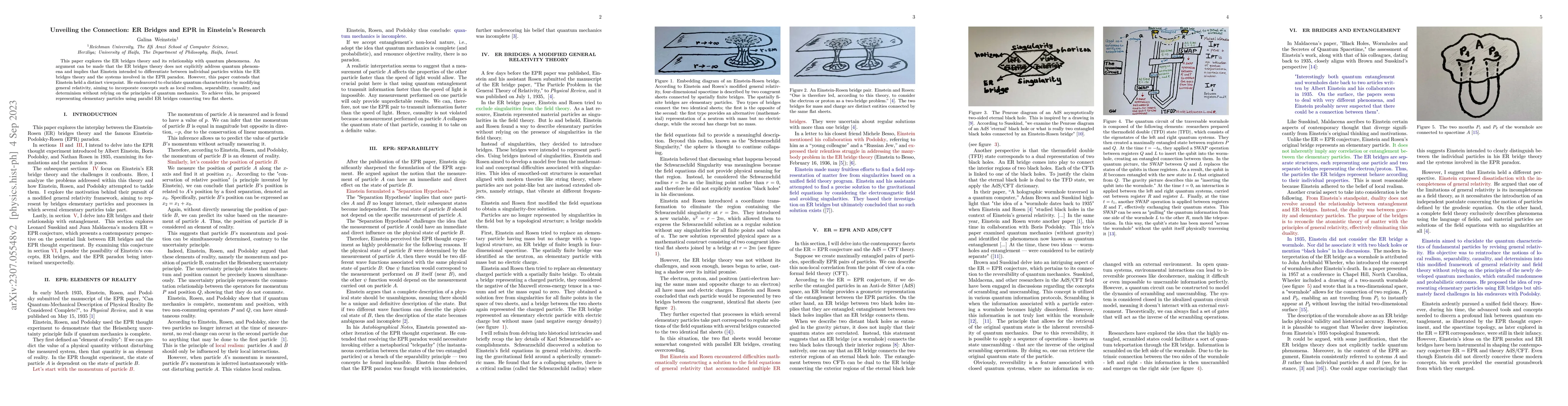 Thumbnail for Unveiling the Connection: ER bridges and EPR in the work of Einstein