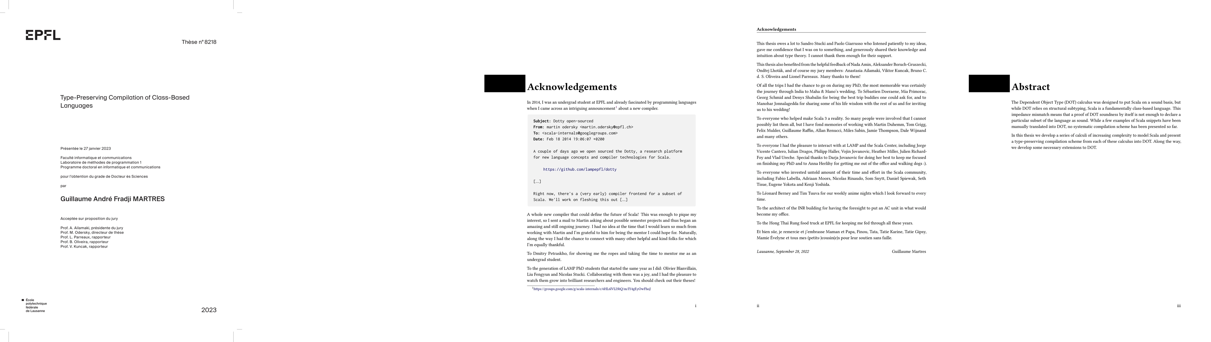 Thumbnail for Type-Preserving Compilation of Class-Based Languages