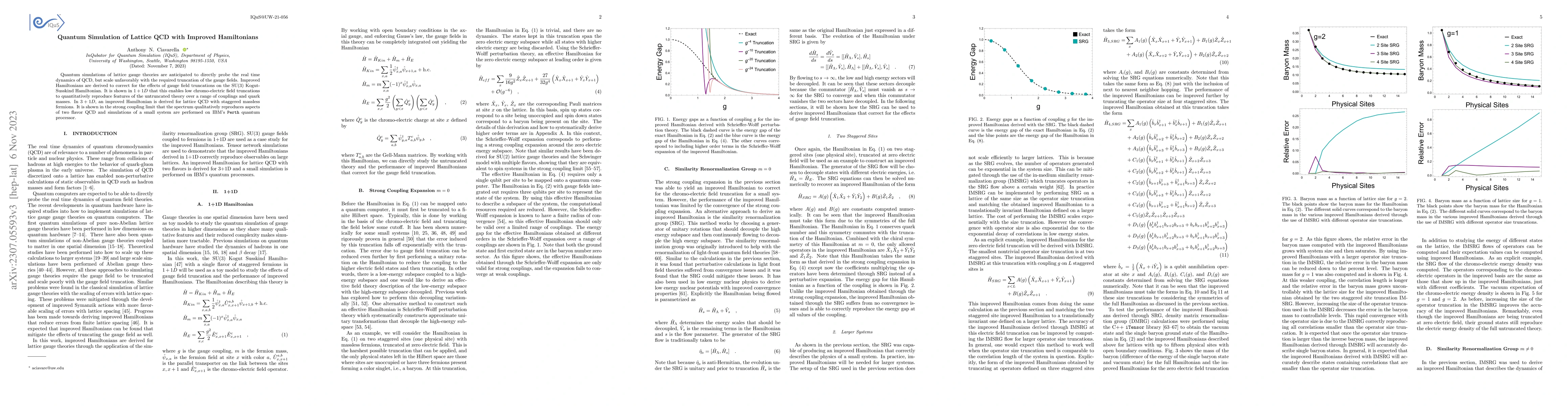Thumbnail for Quantum Simulation of Lattice QCD with Improved Hamiltonians