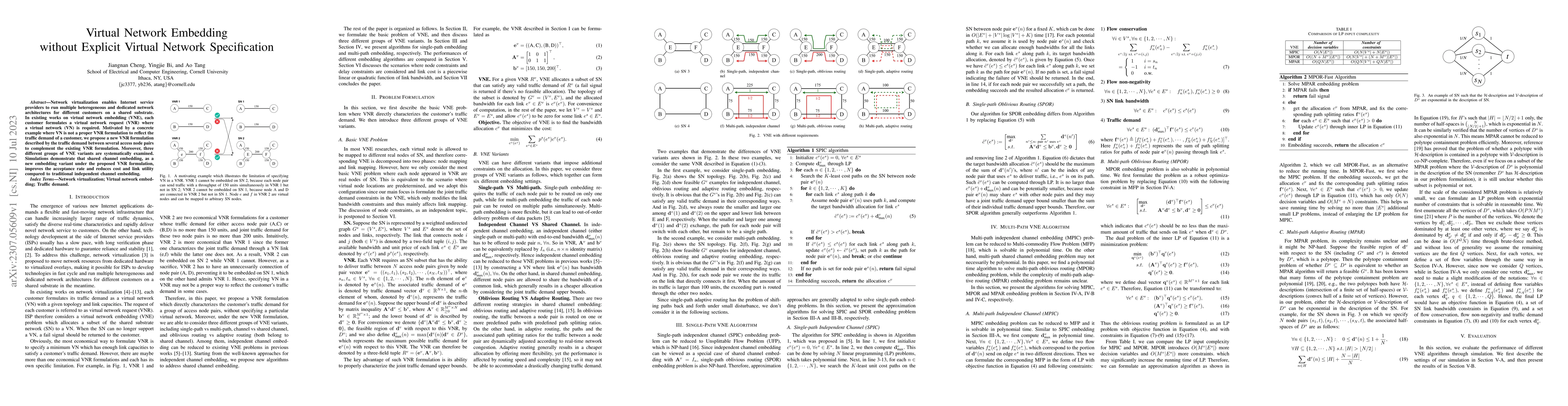Thumbnail for Virtual Network Embedding without Explicit Virtual Network Specification