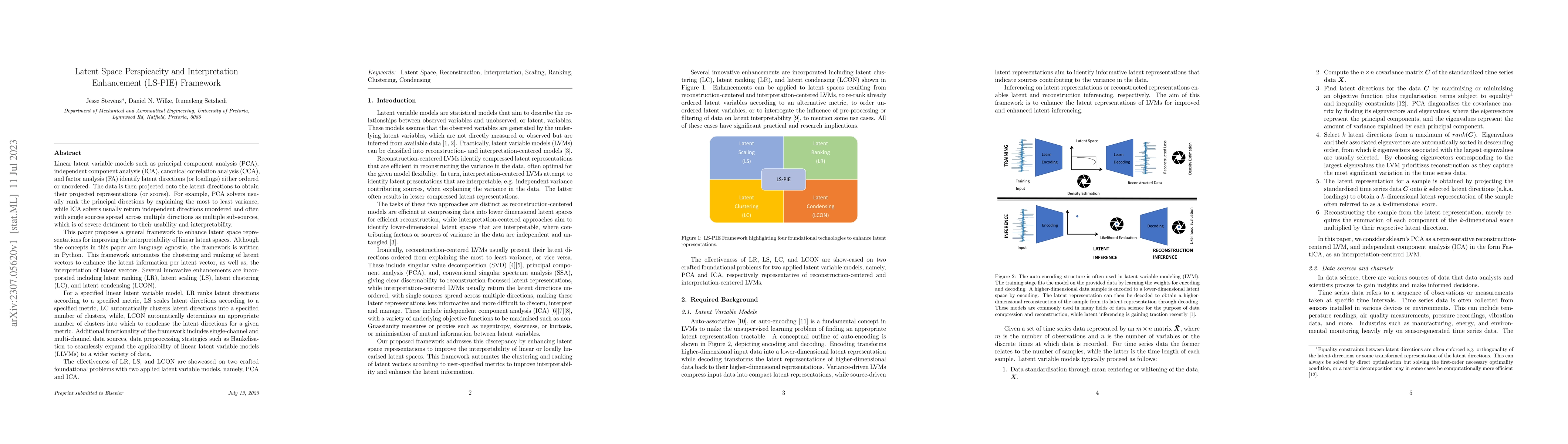 Thumbnail for Latent Space Perspicacity and Interpretation Enhancement (LS-PIE)
  Framework