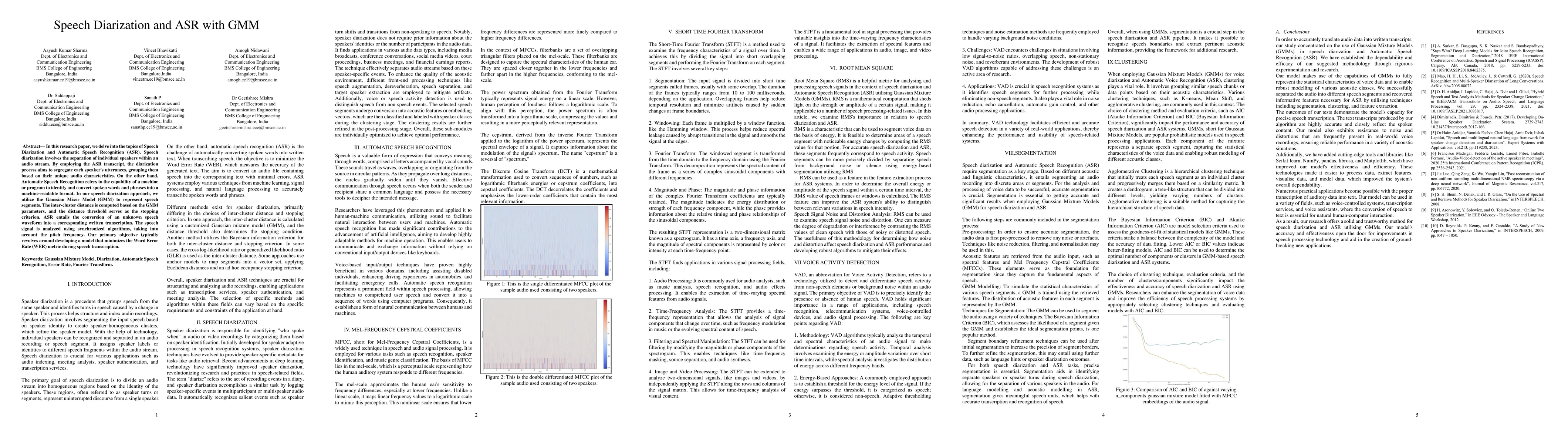 Thumbnail for Speech Diarization and ASR with GMM