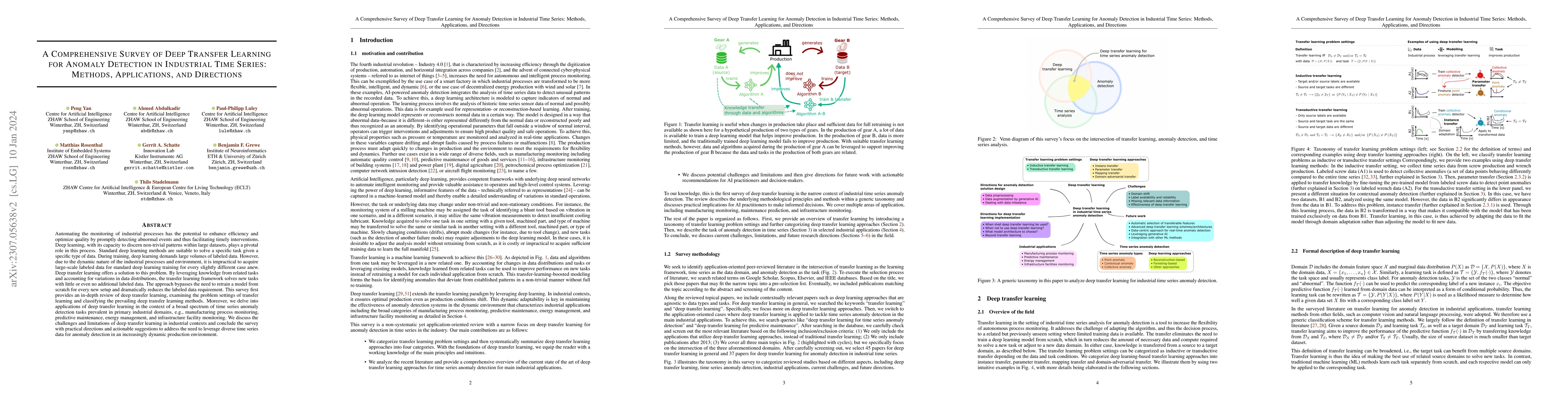 Thumbnail for A Comprehensive Survey of Deep Transfer Learning for Anomaly Detection
  in Industrial Time Series: Methods, Applications, and Directions