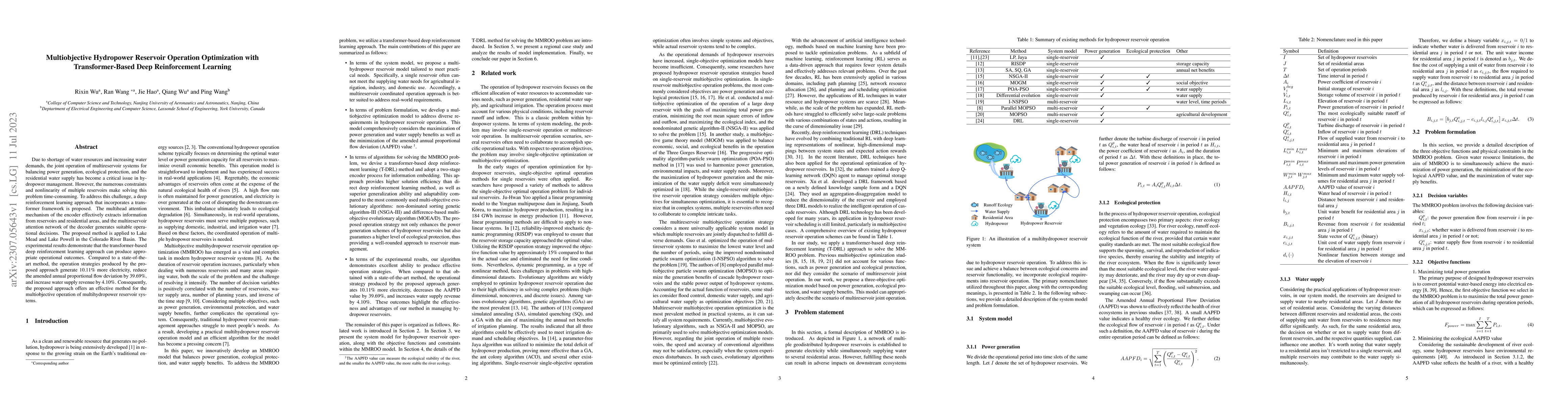 Thumbnail for Multiobjective Hydropower Reservoir Operation Optimization with
  Transformer-Based Deep Reinforcement Learning