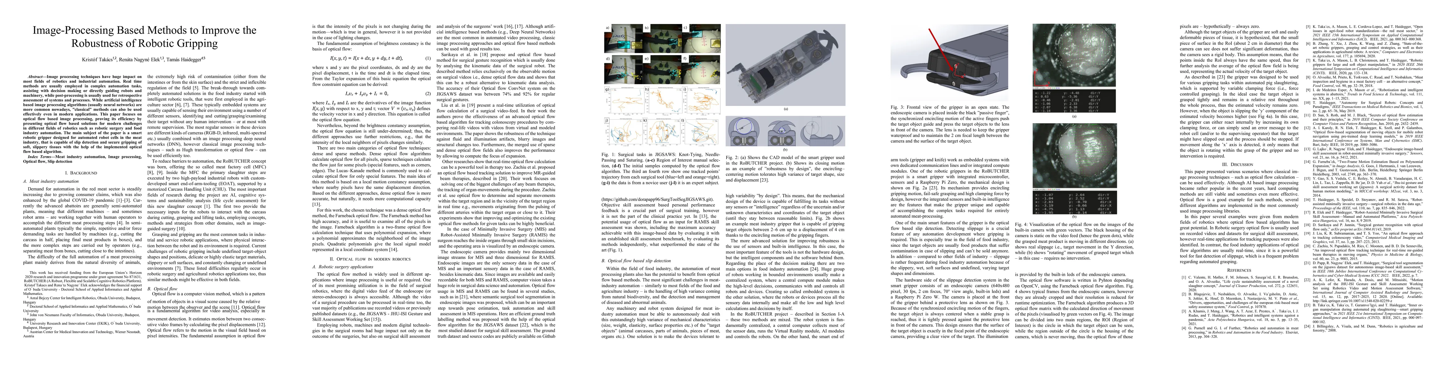 Thumbnail for Image-Processing Based Methods to Improve the Robustness of Robotic
  Gripping