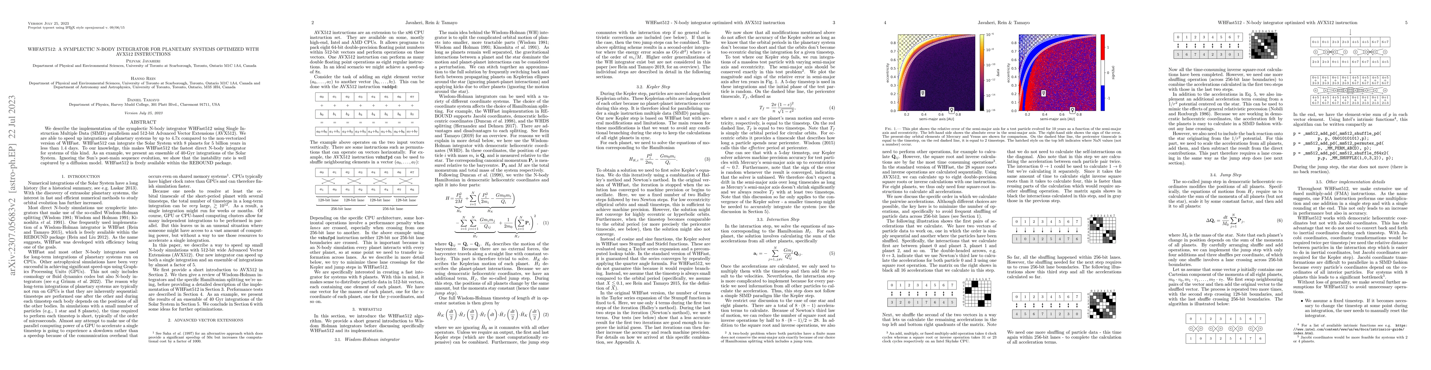Thumbnail for WHFast512: A symplectic N-body integrator for planetary systems
  optimized with AVX512 instructions