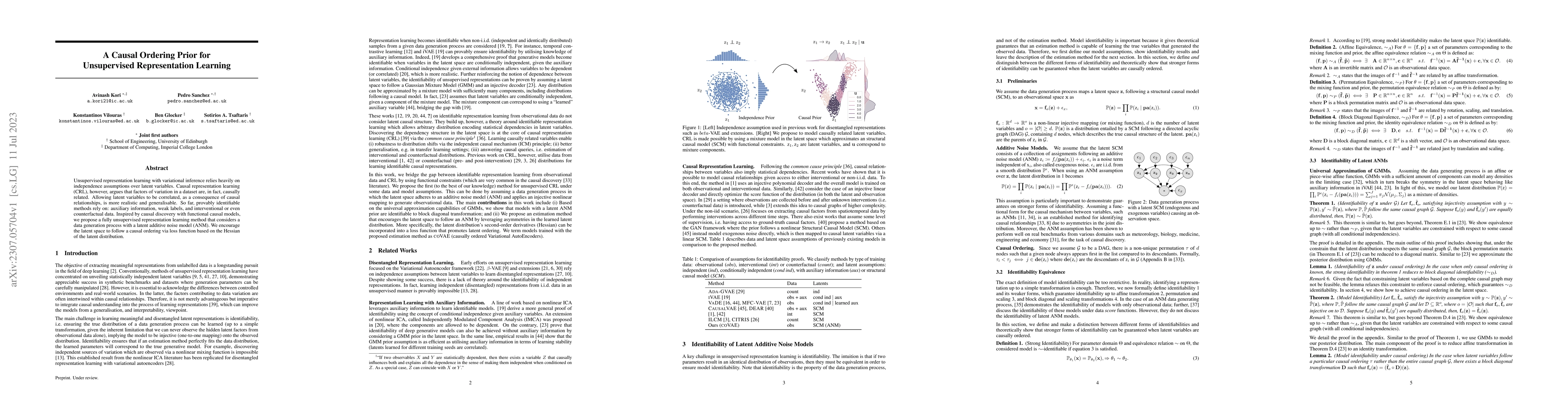 Thumbnail for A Causal Ordering Prior for Unsupervised Representation Learning