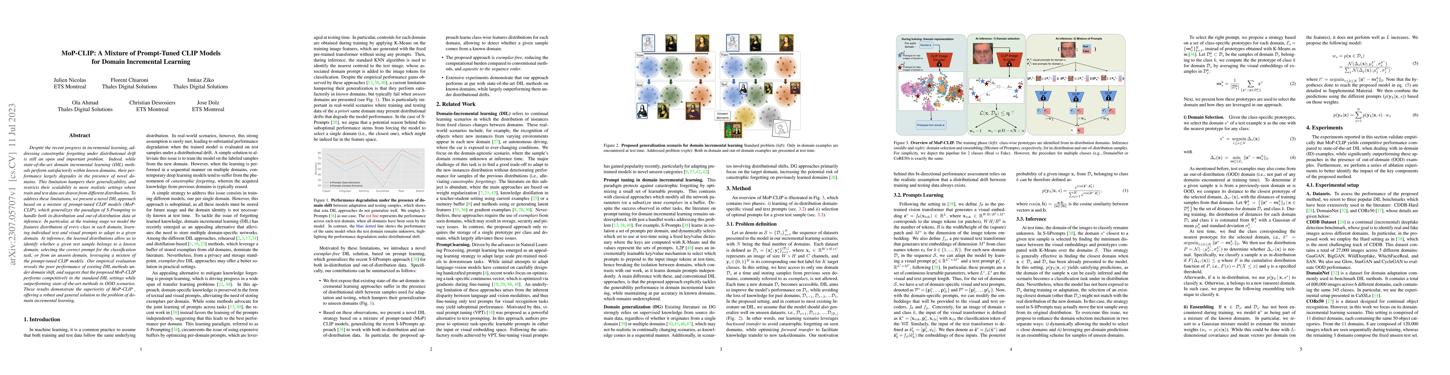Thumbnail for MoP-CLIP: A Mixture of Prompt-Tuned CLIP Models for Domain Incremental
  Learning
