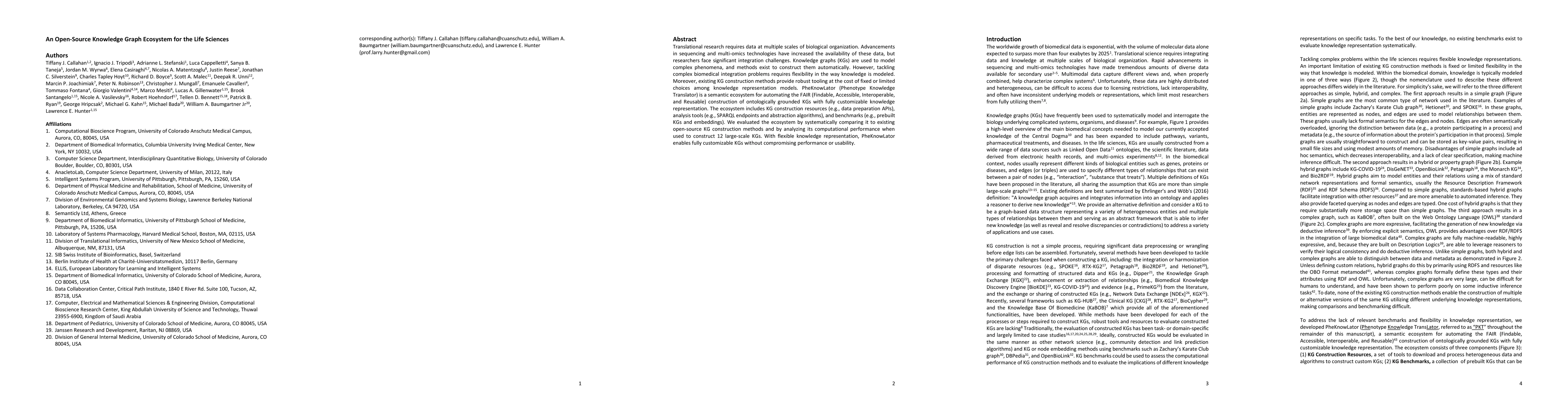 Thumbnail for An Open-Source Knowledge Graph Ecosystem for the Life Sciences