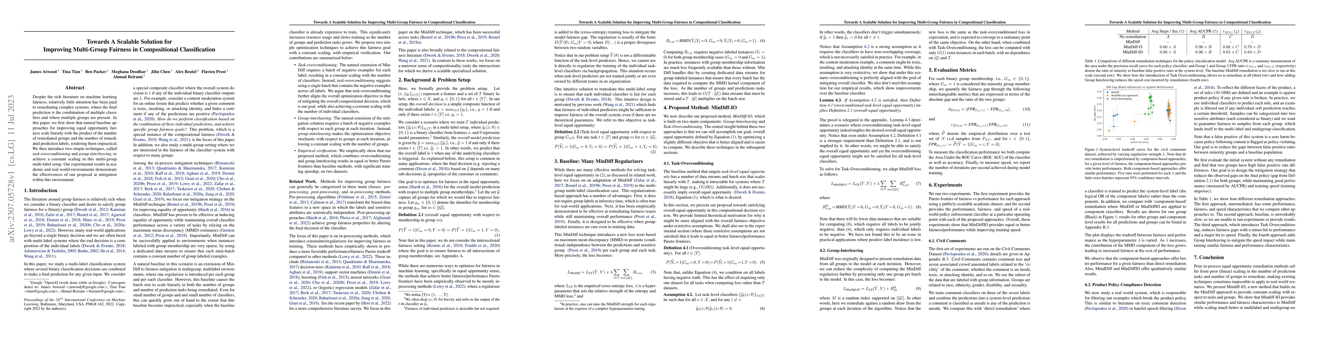 Thumbnail for Towards A Scalable Solution for Improving Multi-Group Fairness in
  Compositional Classification