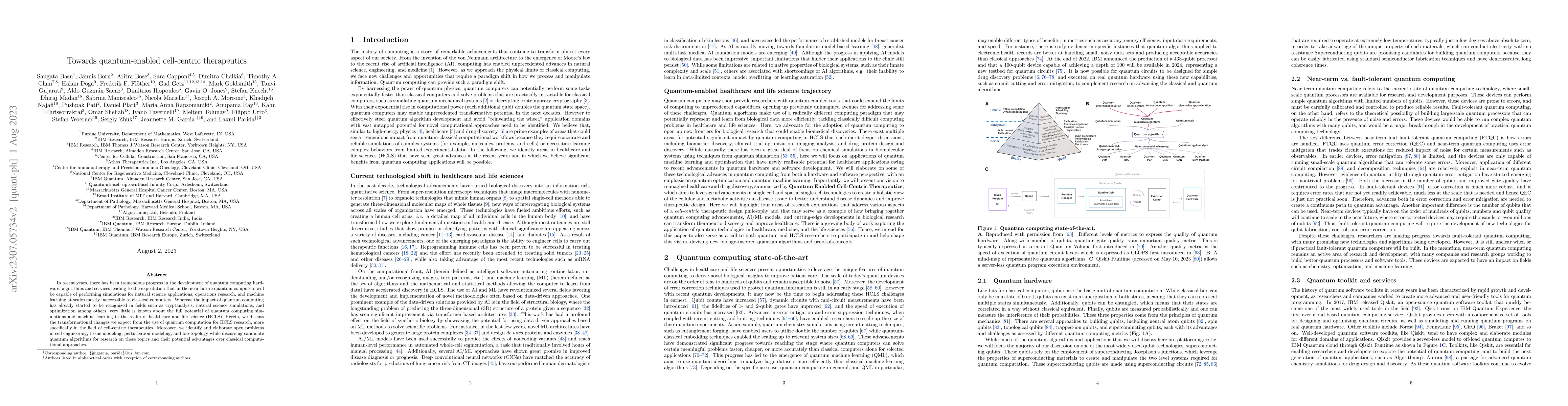 Thumbnail for Towards quantum-enabled cell-centric therapeutics