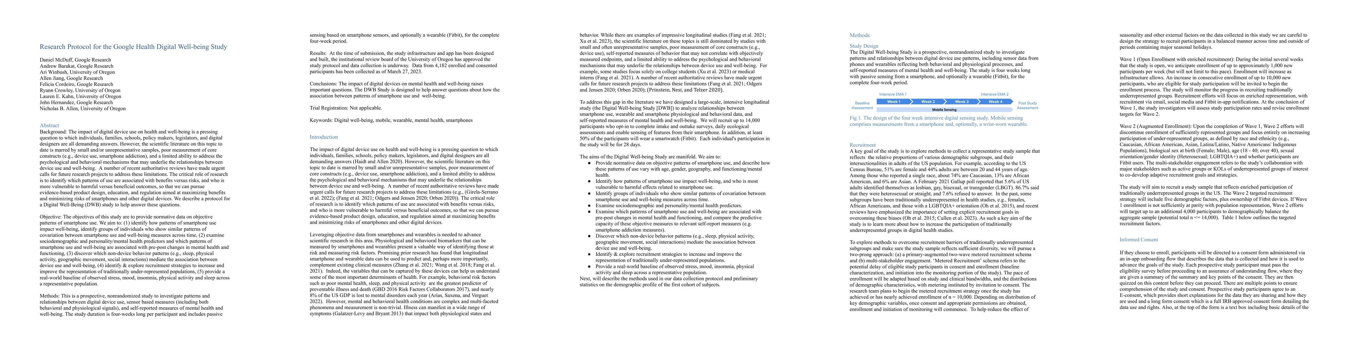 Thumbnail for Research Protocol for the Google Health Digital Well-being Study