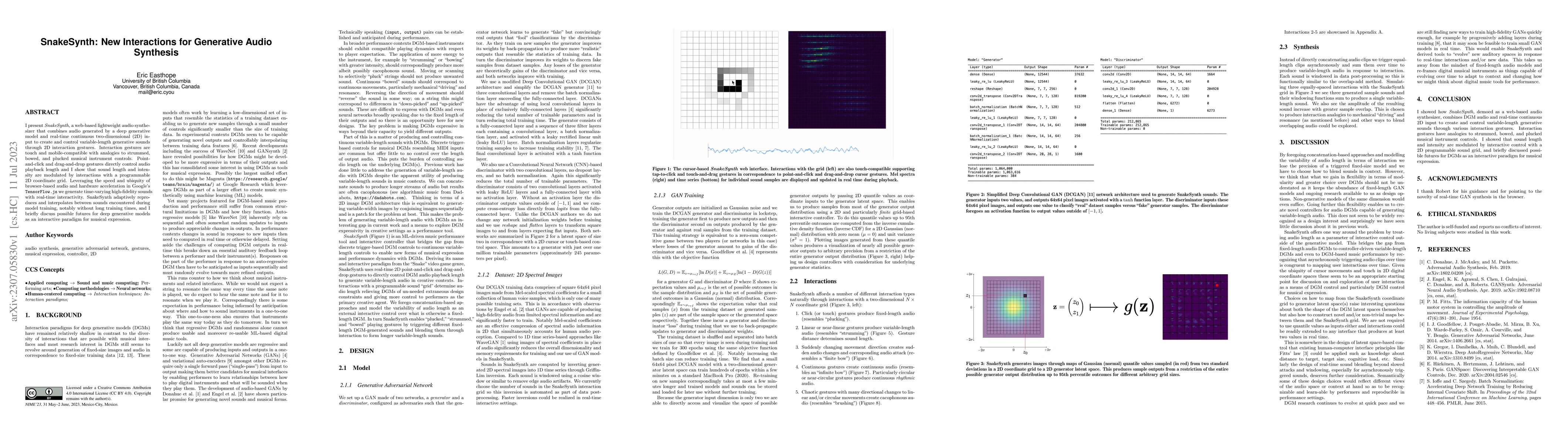 Thumbnail for SnakeSynth: New Interactions for Generative Audio Synthesis