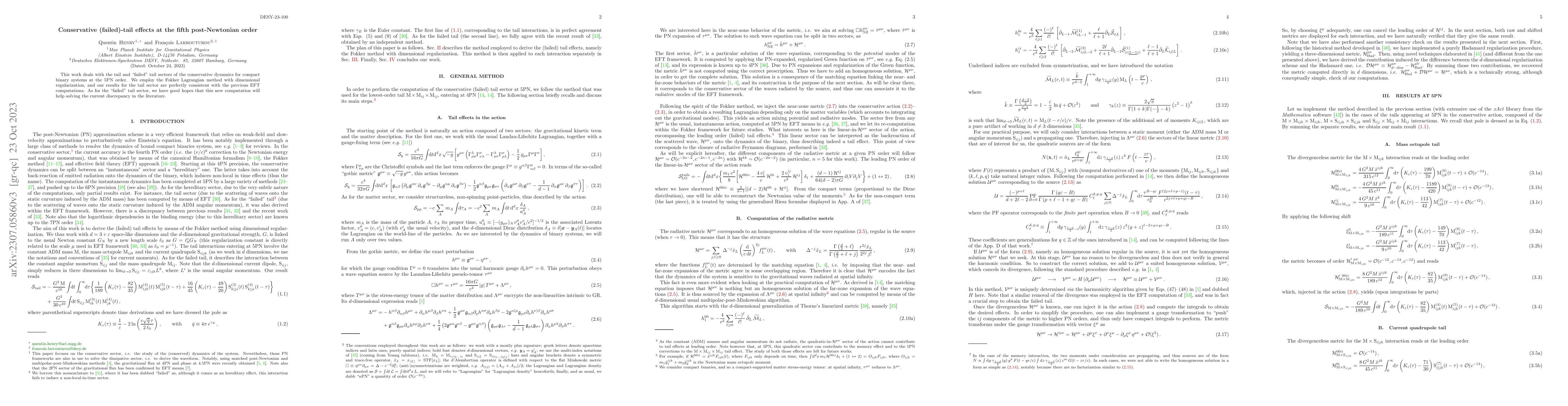 Thumbnail for Conservative (failed)-tail effects at the fifth post-Newtonian order