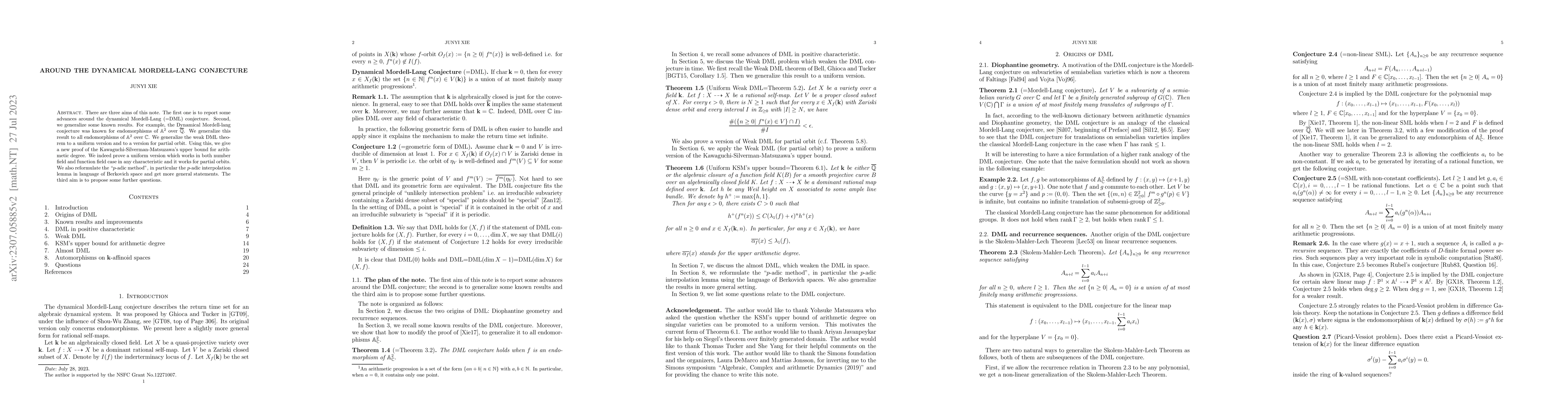 Thumbnail for Around the dynamical Mordell-Lang conjecture