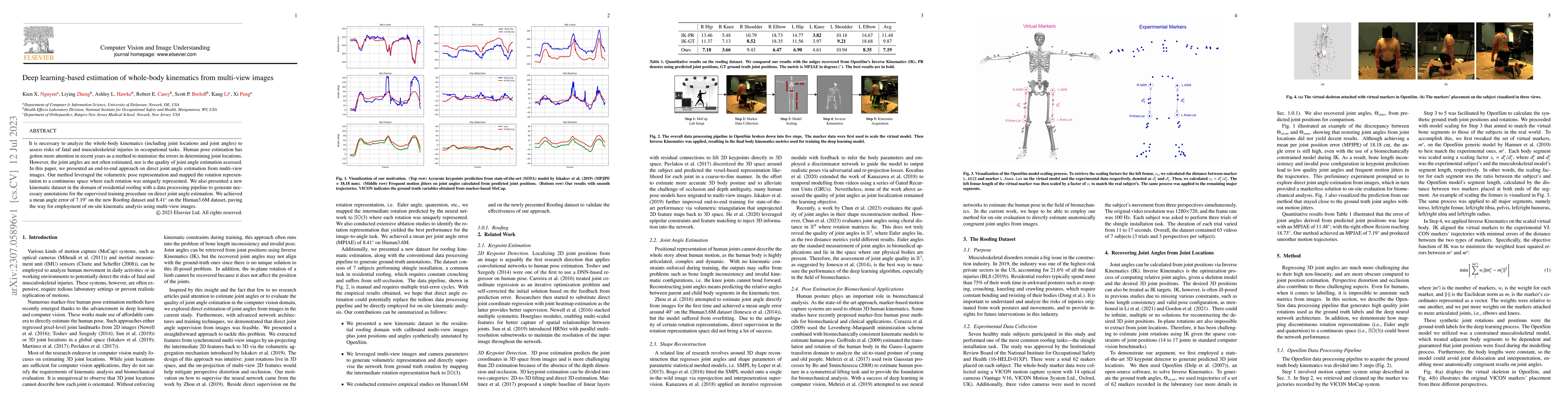 Thumbnail for Deep learning-based estimation of whole-body kinematics from multi-view
  images