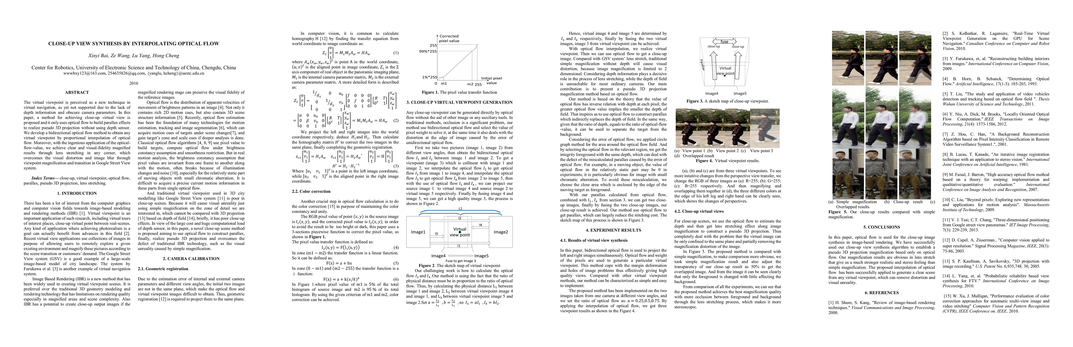 Thumbnail for Close-up View synthesis by Interpolating Optical Flow