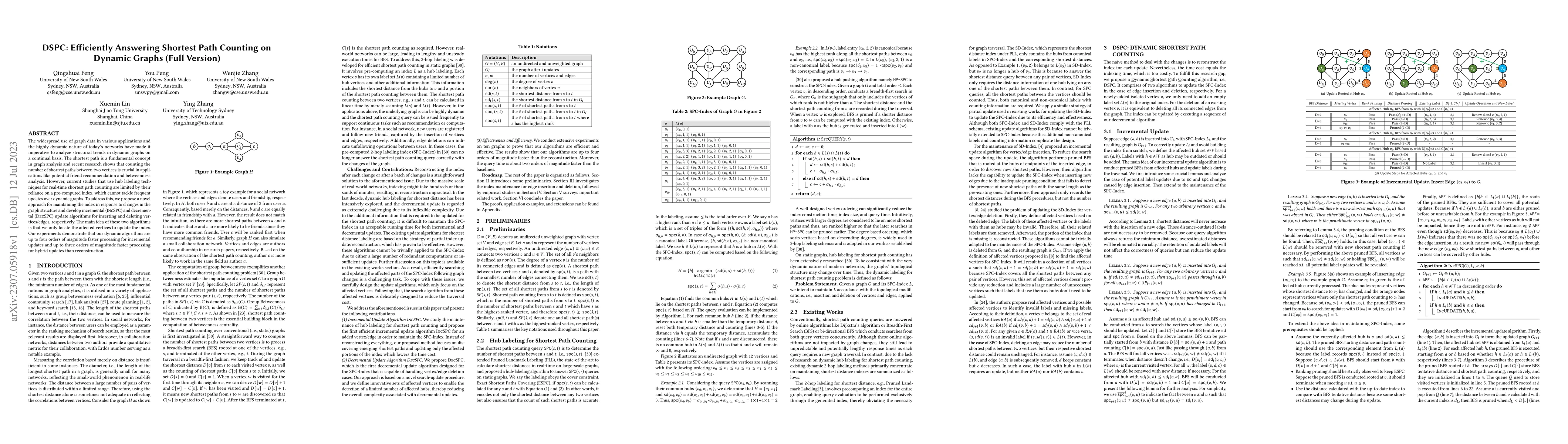 Thumbnail for DSPC: Efficiently Answering Shortest Path Counting on Dynamic Graphs