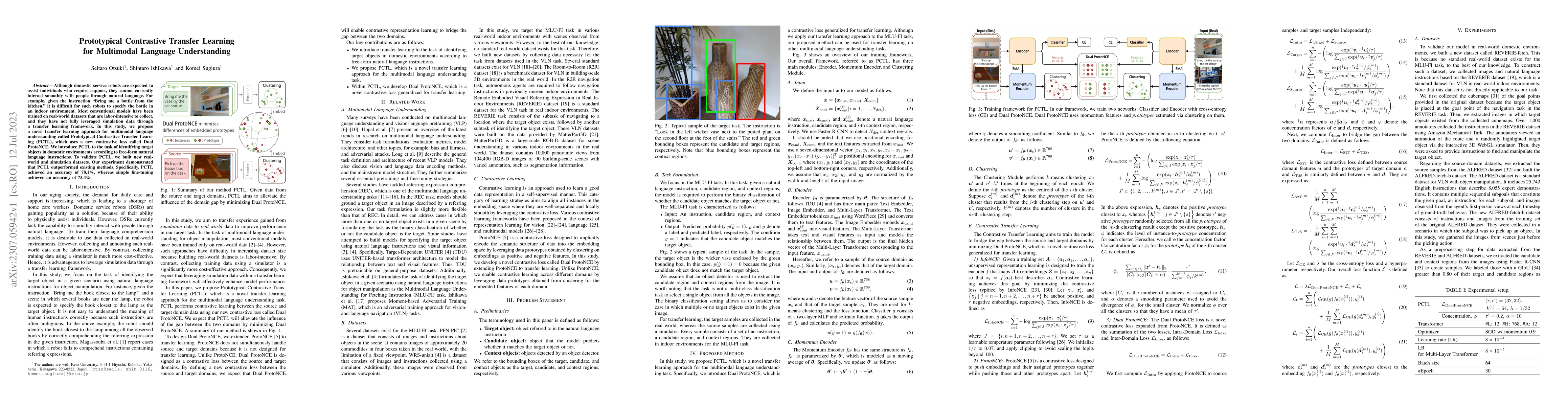 Thumbnail for Prototypical Contrastive Transfer Learning for Multimodal Language
  Understanding