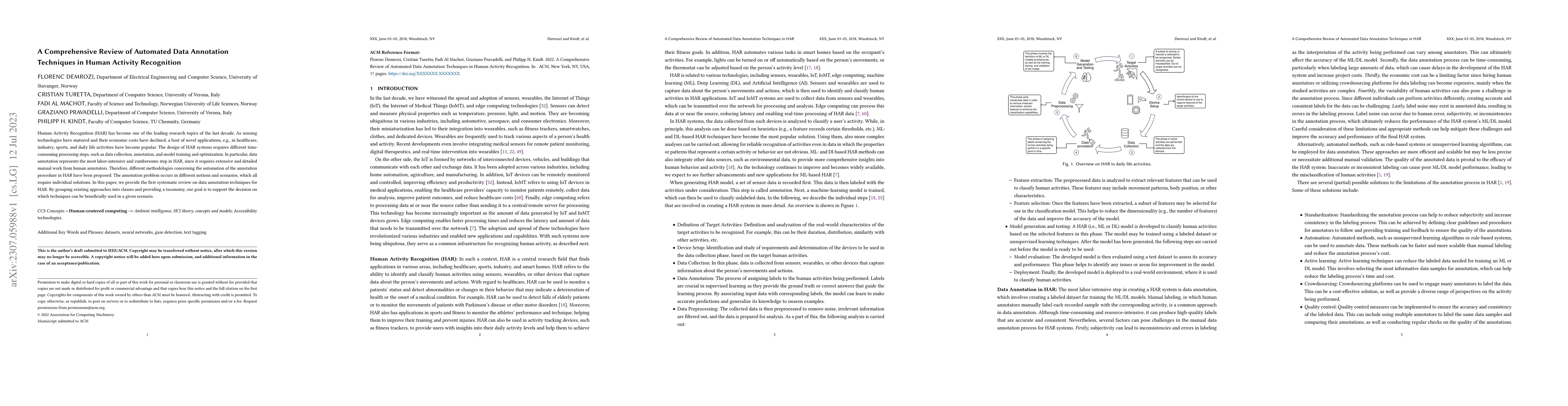 Thumbnail for A Comprehensive Review of Automated Data Annotation Techniques in Human
  Activity Recognition