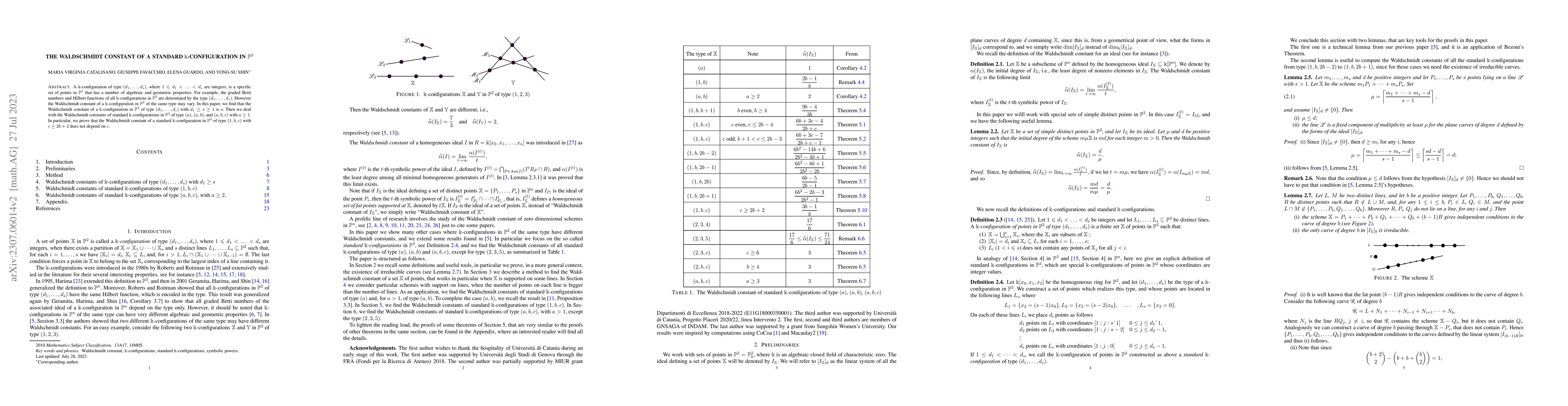 Thumbnail for The Waldschmidt constant of a standard $\Bbbk$-configuration in $\mathbb
  P^2$
