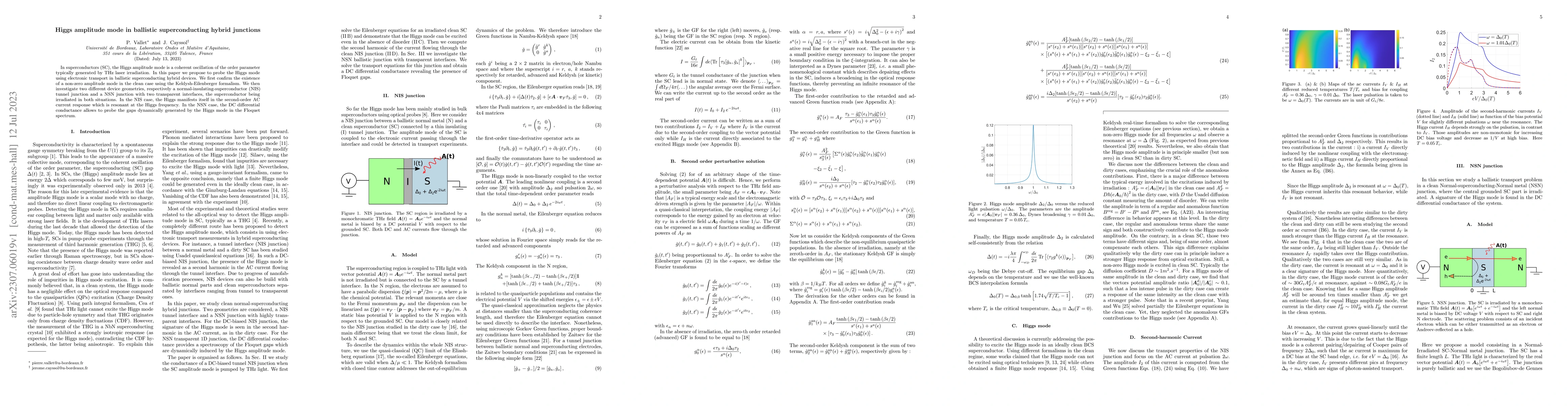 Thumbnail for Higgs amplitude mode in ballistic superconducting hybrid junctions