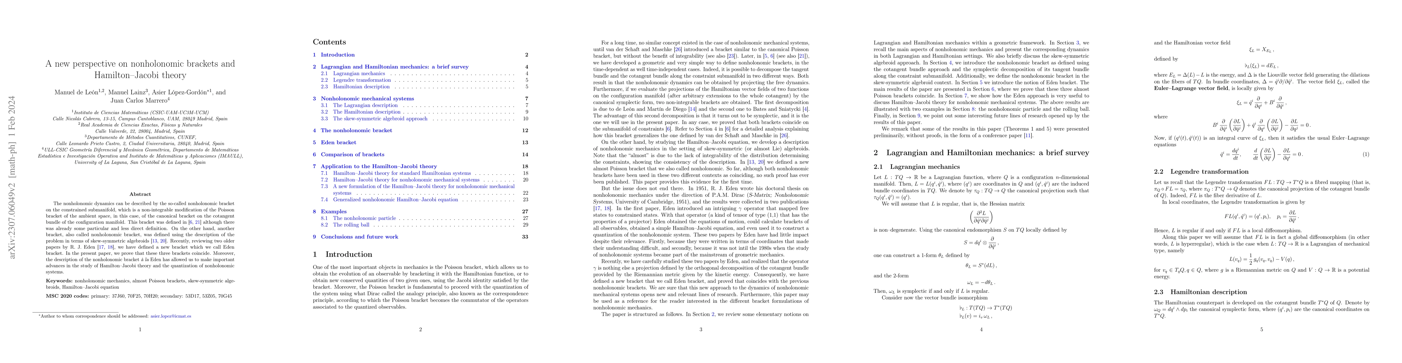 Thumbnail for A new perspective on nonholonomic brackets and Hamilton-Jacobi theory