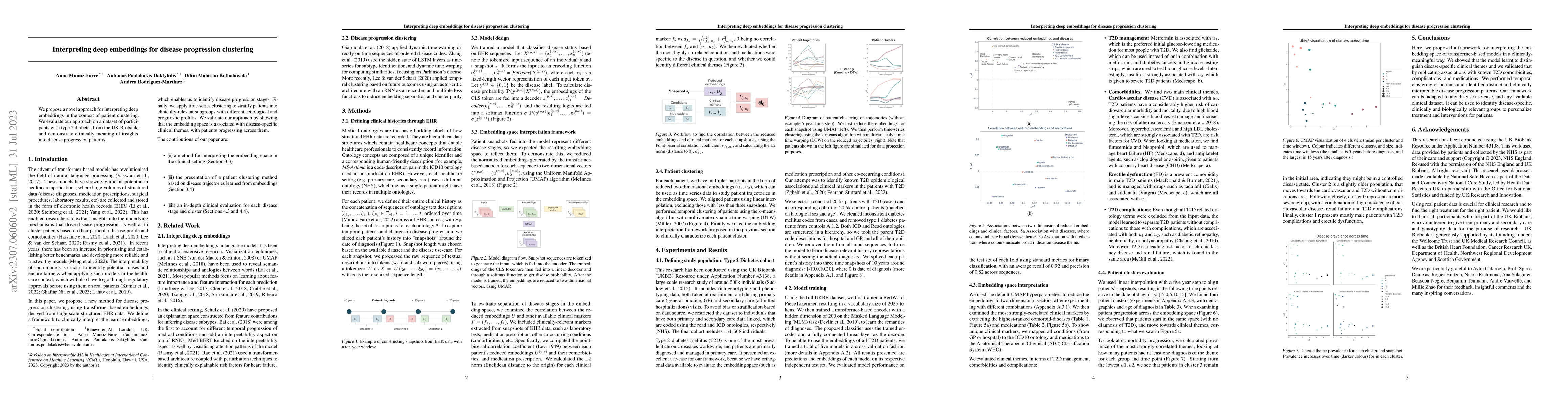 Thumbnail for Interpreting deep embeddings for disease progression clustering