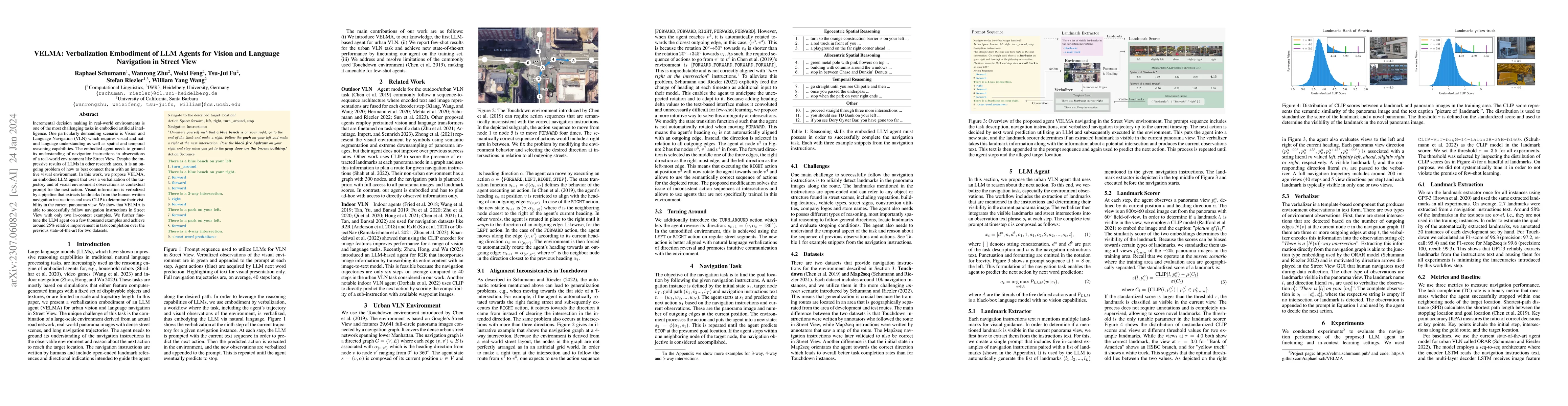 Thumbnail for VELMA: Verbalization Embodiment of LLM Agents for Vision and Language
  Navigation in Street View