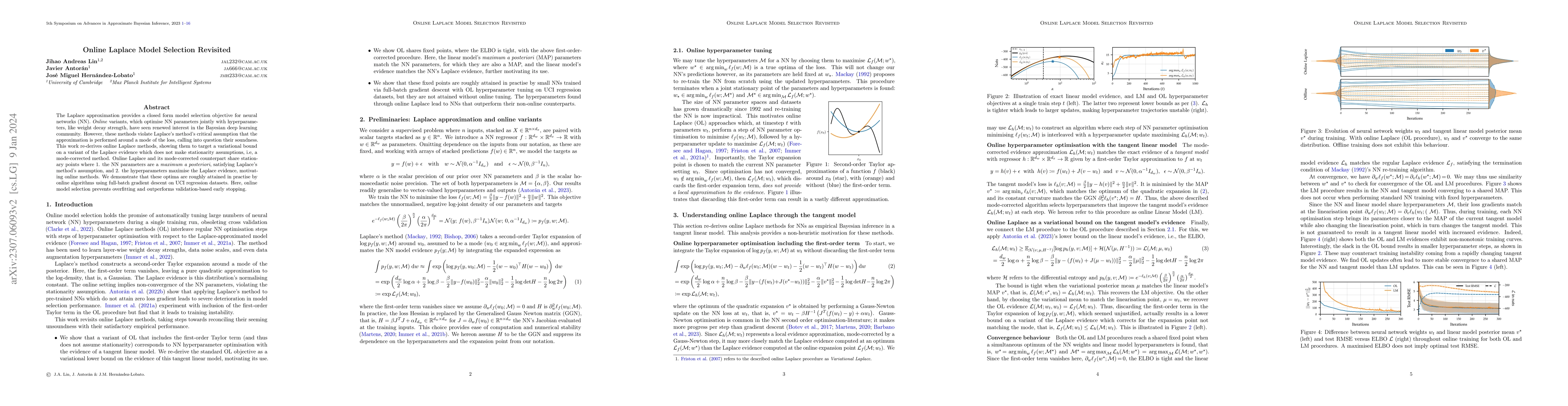 Thumbnail for Online Laplace Model Selection Revisited