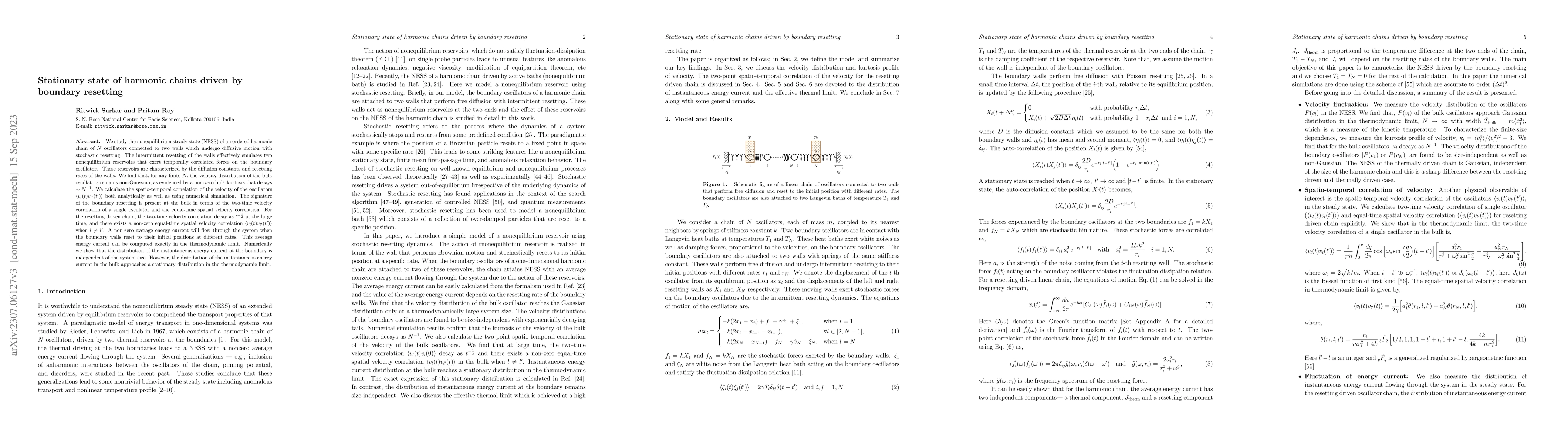 Thumbnail for Stationary state of harmonic chains driven by boundary resetting
