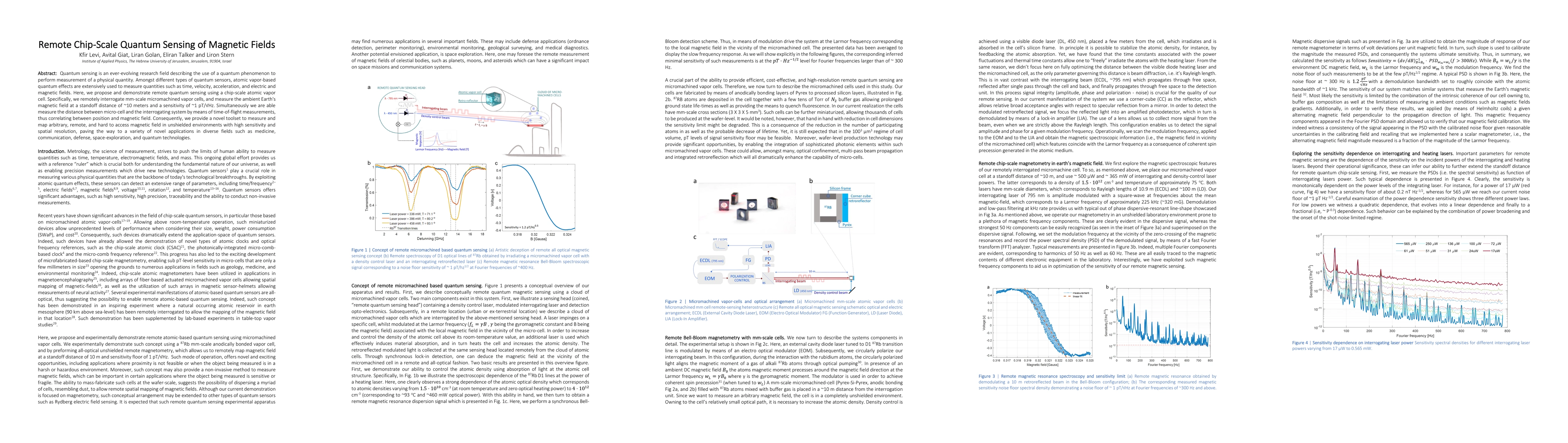 Thumbnail for Remote Chip-Scale Quantum Sensing of Magnetic Fields