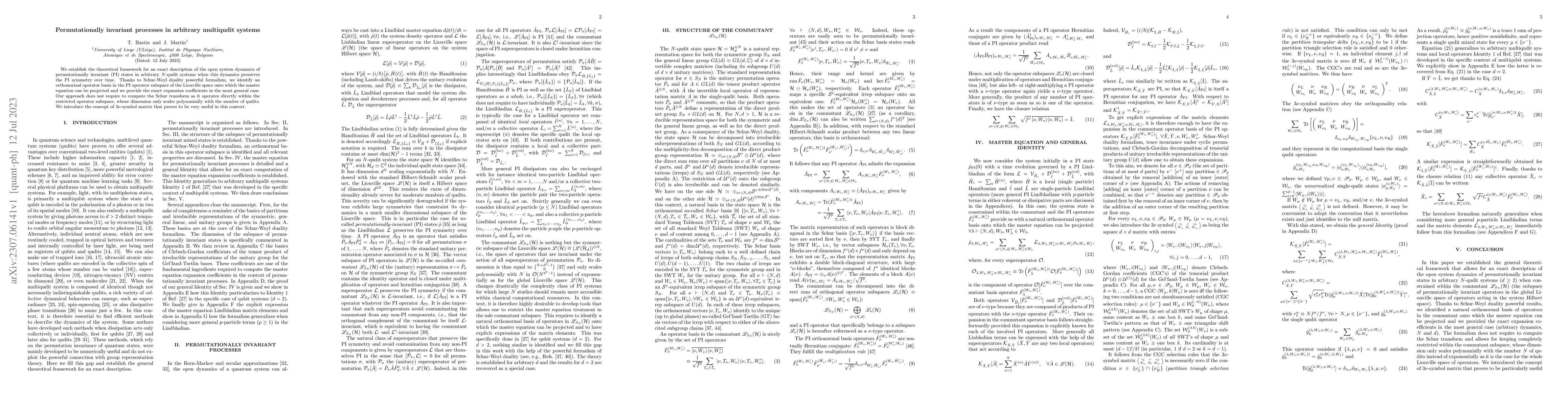 Thumbnail for Permutationally invariant processes in arbitrary multiqudit systems
