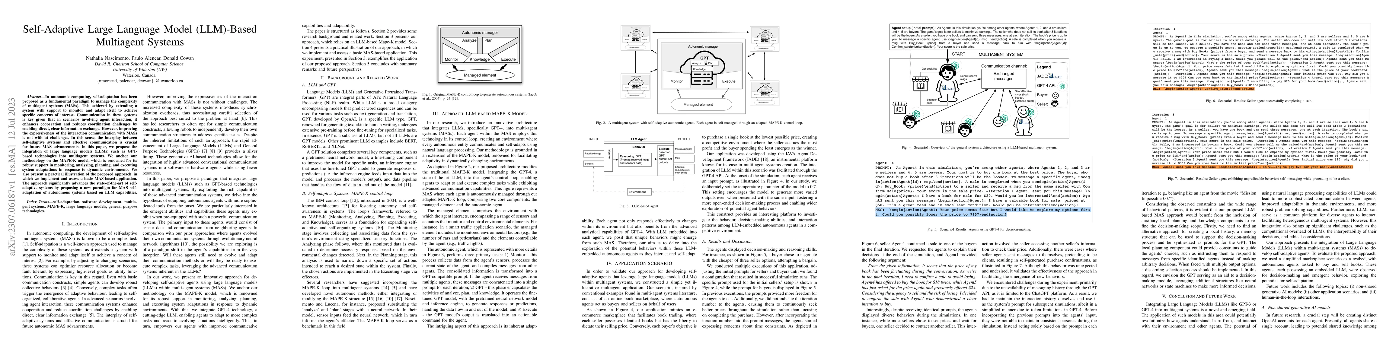 Thumbnail for Self-Adaptive Large Language Model (LLM)-Based Multiagent Systems