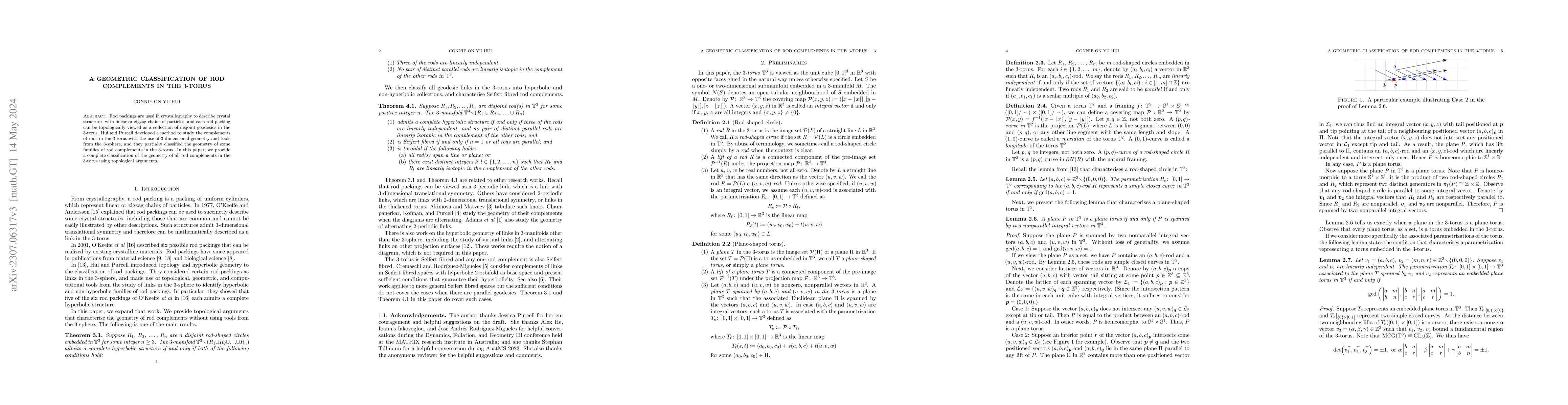 Thumbnail for A geometric classification of rod complements in the 3-torus