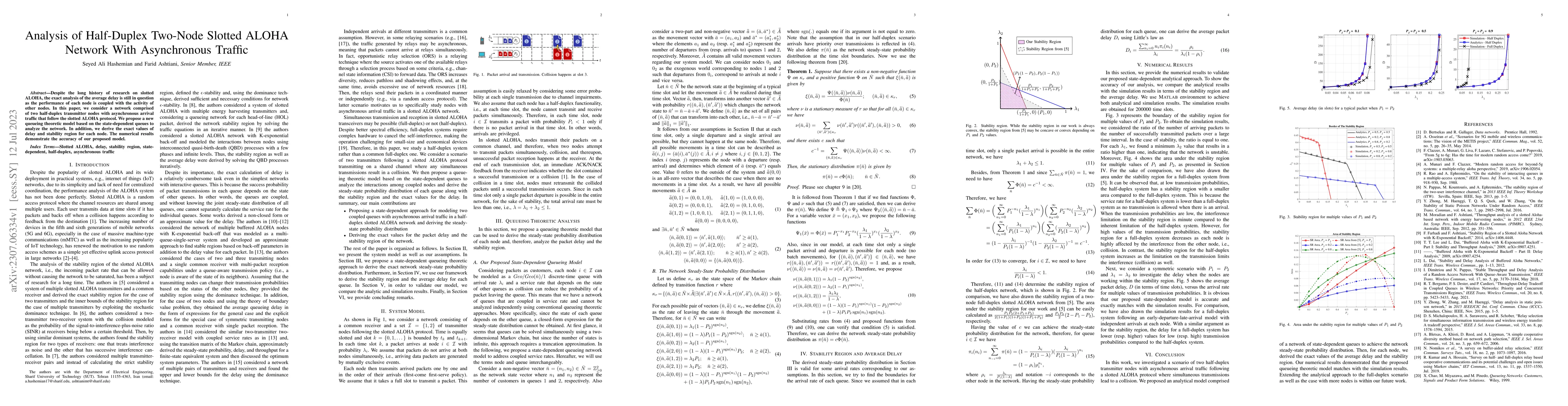 Thumbnail for Analysis of Half-Duplex Two-Node Slotted ALOHA Network With Asynchronous
  Traffic