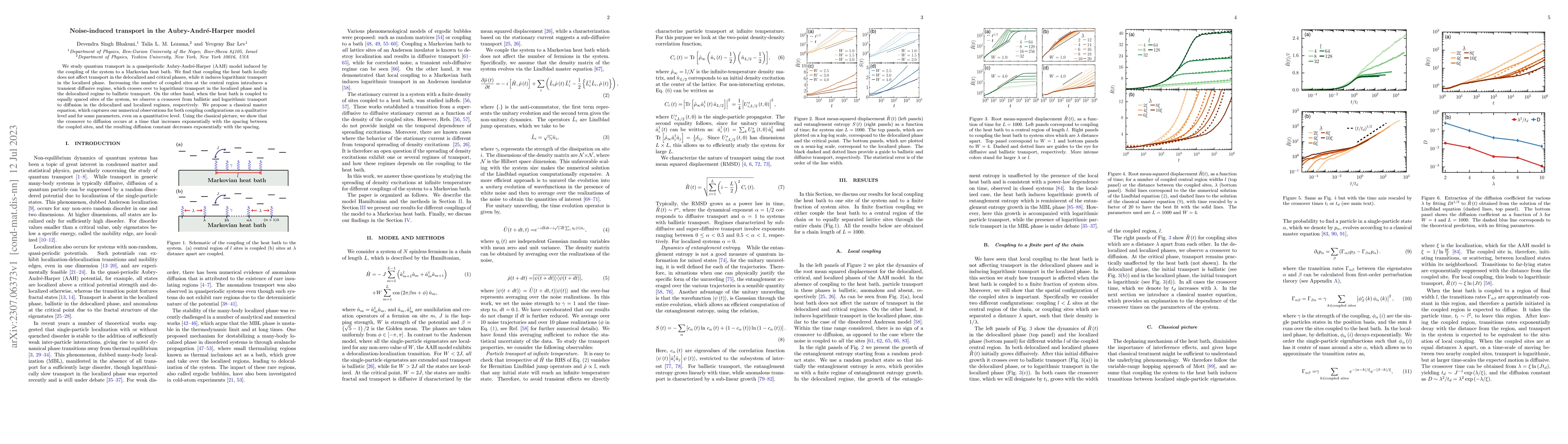 Thumbnail for Noise-induced transport in the Aubry-Andr\'e-Harper model