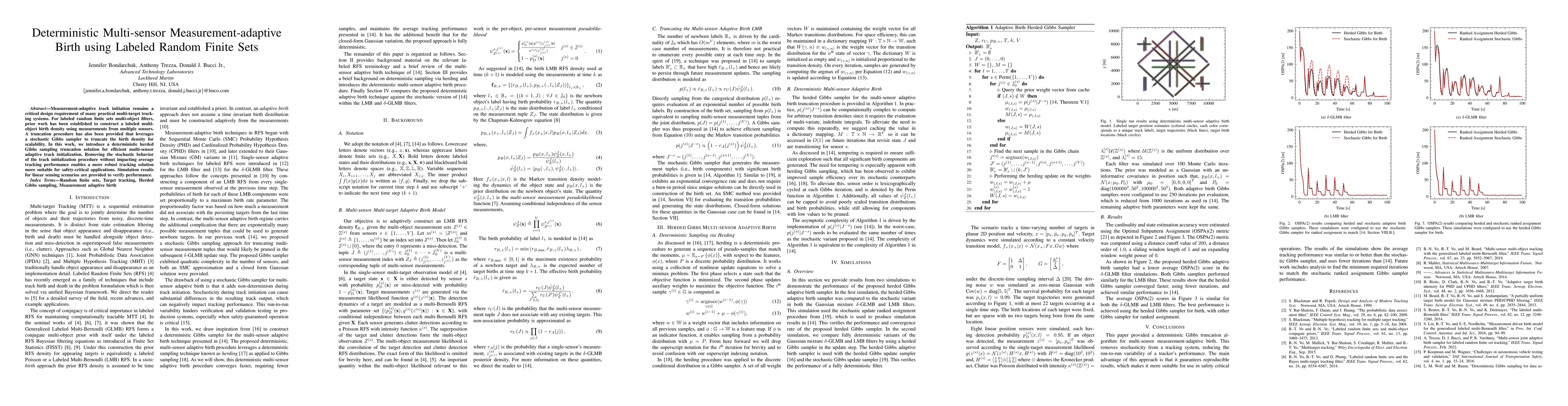 Thumbnail for Deterministic Multi-sensor Measurement-adaptive Birth using Labeled
  Random Finite Sets